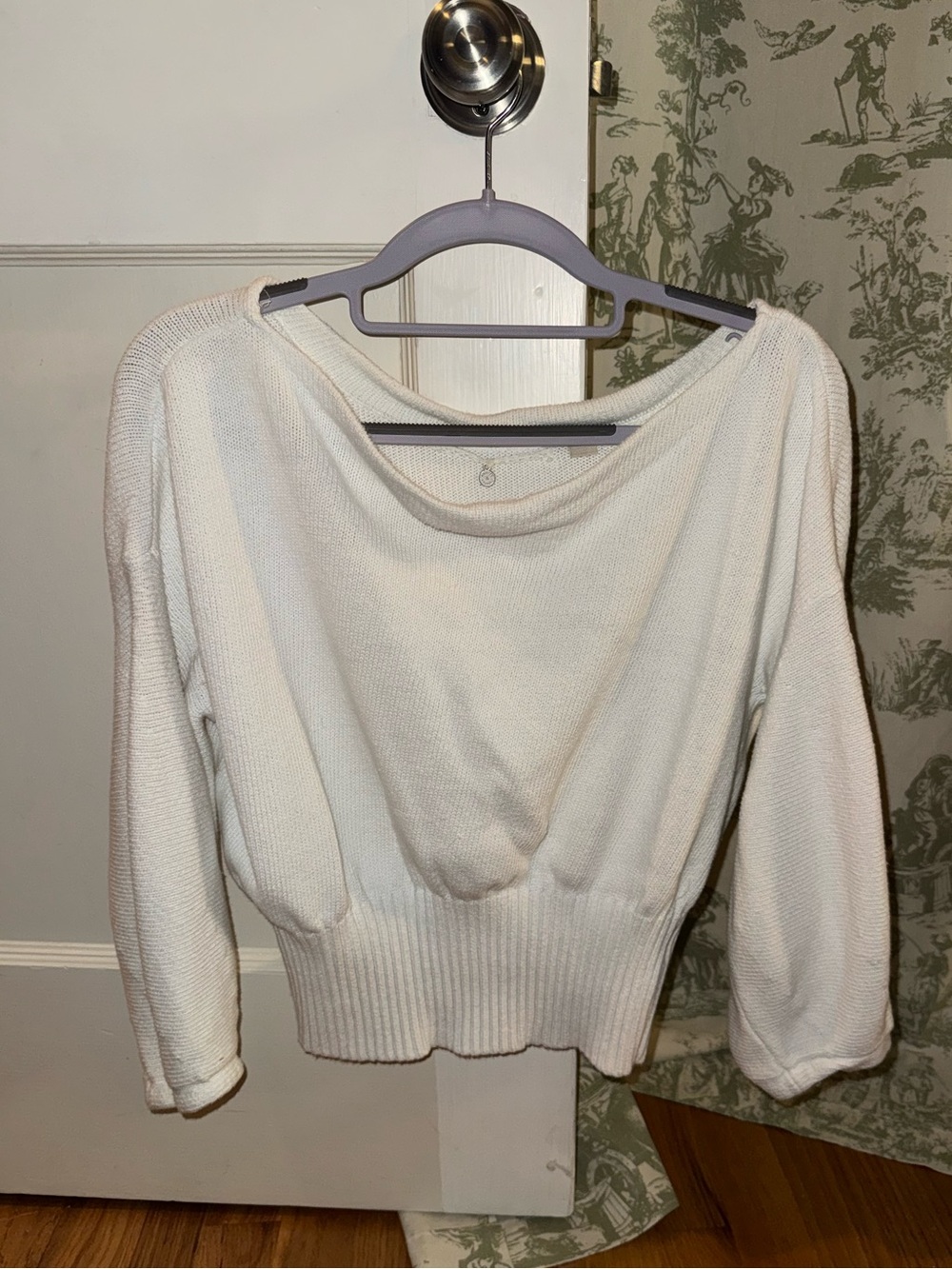 Off the shoulder sweater